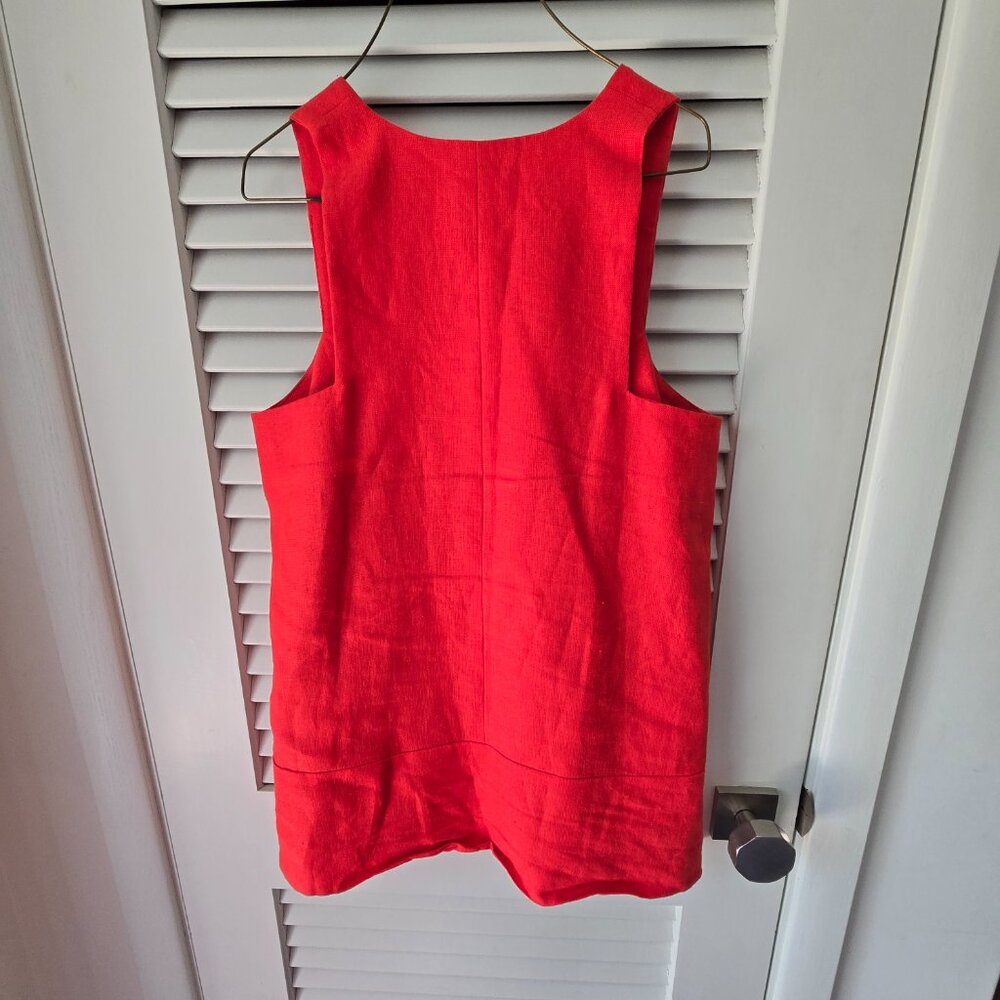 Linen red top - Picture 3 of 3